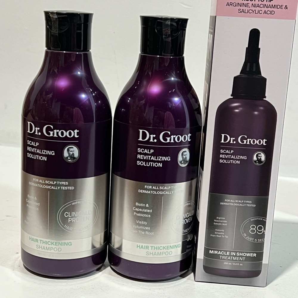 Hair Thickening Shampoo & Scalp Revitalizing Solution - Deep Purple